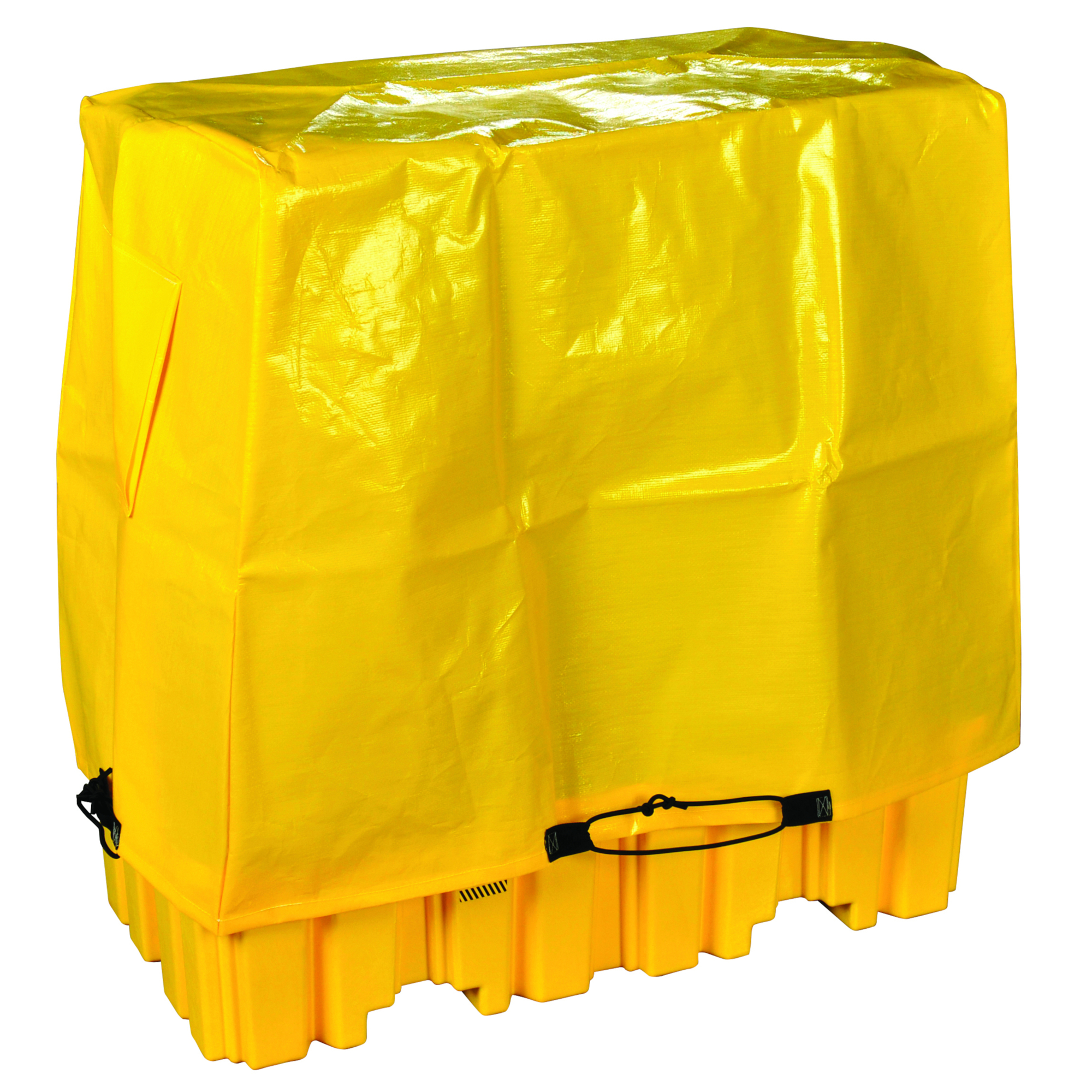 Eagle Drum Pallet Tarp Cover — 60in. L x 39.25in. W x 43.31in. H, Yellow, 2-Drum, Model# T8603